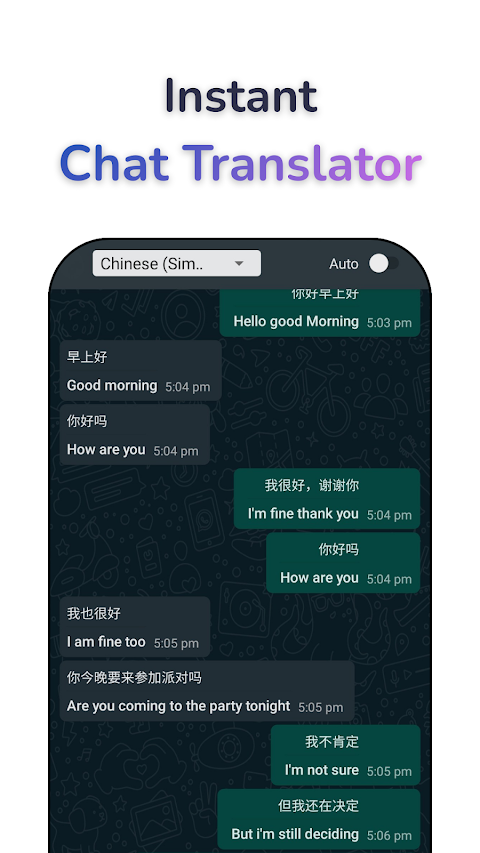Instant chat translation